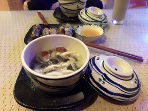 Mushroom soup
 at September Vegetarian in Phu Quoc