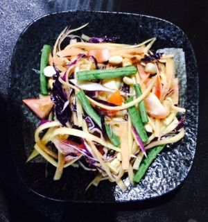 Papaya salad at September Vegetarian in Phu Quoc