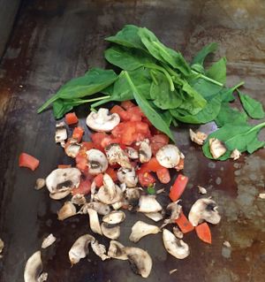 Grill any veggies you want! at Pita Pit in Houston