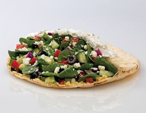 Feta cheese pita! at Pita Pit in Houston