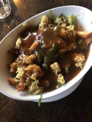 Vegan poutine !  at L'Gros Luxe in Quebec