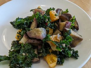 Kumara salad at Town Mouse in Pukekohe