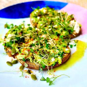 Avo toast at Eat Drink Raw in Karrinyup