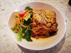 Lasagne at Eat Drink Raw in Karrinyup