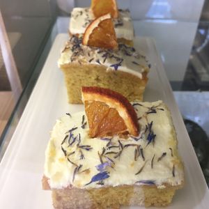 orange cake at Maker in Petersham