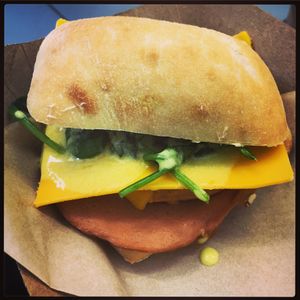 vegan ";eggs benny"; at Maker in Petersham