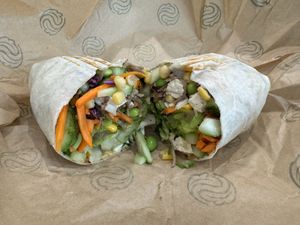 Go Geisha wrap 😊  at SaladStop - Central Sq in Metro Manila