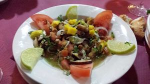 Ceviche de shitake at El Fermin in Alcorcon