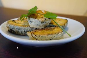 Deep fried imitation fish at Tinh Tam Trai in Vaughan
