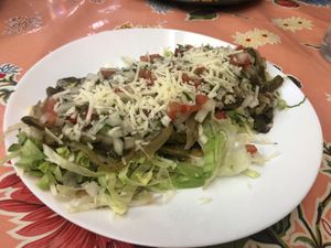 Huarache vegano  at Quetzal - Cocina Mexicana in Barcelona