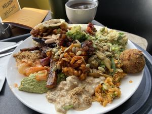 My crazy selection from the buffet  at Spirit in Amsterdam