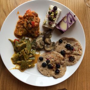 Plate no 2 with a tiny dessert at Spirit in Amsterdam