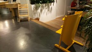 2 high chairs  at Spirit in Amsterdam