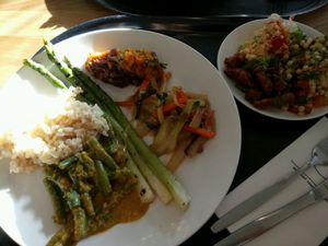 10 euro main dish (left), cold dish (5 euro)  at Spirit in Amsterdam