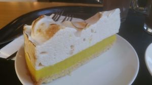 Vegan merengue lemnon cake! at Spirit in Amsterdam