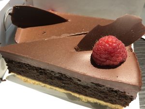 Chocolate cake vegan at Spirit in Amsterdam