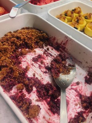 Berry Crumble Dessert at Spirit in Amsterdam