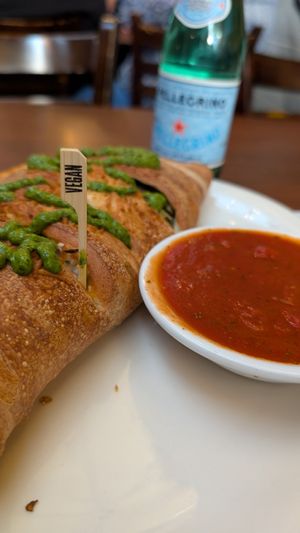 The calzone was good and is enough for two people at Razzi's Pizzeria - Howell St in Seattle