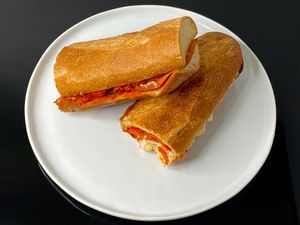 “chef’s special” grinder (plated at home) at Razzi's Pizzeria - Howell St in Seattle