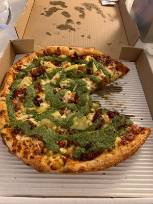 WOW vegetarian pizza at Razzi's Pizzeria - Howell St in Seattle