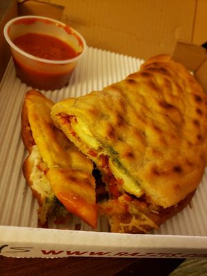 WOW calzone v/gf at Razzi's Pizzeria - Howell St in Seattle