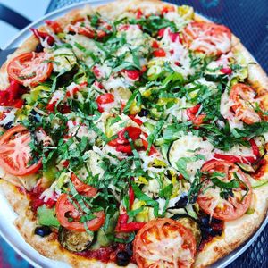 Large Vegan Pizza with tons of veggies   at Razzi's Pizzeria - Howell St in Seattle
