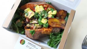 Stuffed sweet potato 17/2/2017 at Jahman's Place in Willemstad
