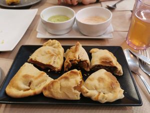 Empanadas at BioXoco in Barcelona
