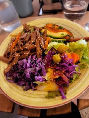 Pasta at BioXoco in Barcelona