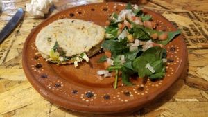 Vegan Gordita at Casa Cacao in Tijuana