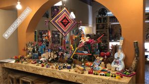 Traditional toys at Casa Cacao in Tijuana