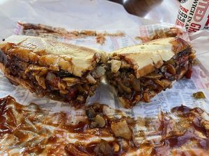 Veggie chicken (No cheese, add BBQ sauce) at Capriotti's Sandwich Shop in Chicago