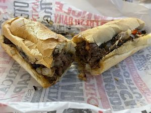 Impossible steak (No cheese) at Capriotti's Sandwich Shop in Chicago