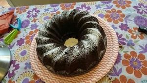 Tarta de algarroba - Carob cake at La Ola Verde in Lanzarote