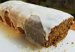 Carrot cake (vegan) at La Ola Verde in Lanzarote