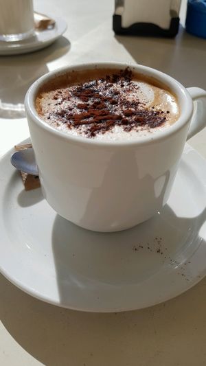 cappuccino at La Ola Verde in Lanzarote