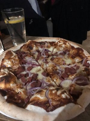 Vegan bbq pizza ! at Graciarnia in Wroclaw