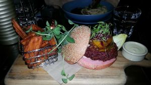 Burger at The Beet in Byron Bay at The Beet in Byron Bay