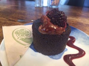 choco cake  at Grindz Cafe in Tauranga