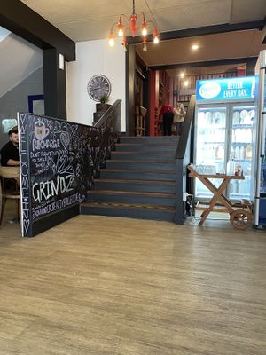 Seating  at Grindz Cafe in Tauranga