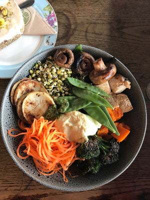 Buddha bowl at Grindz Cafe in Tauranga