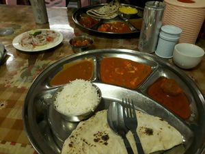 Vegan Thali at Sweet Indian-Nepali Restaurant in Yangon