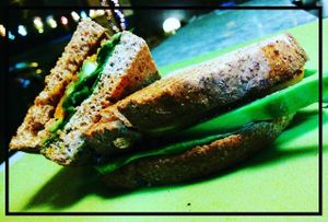 sandwich at Ossido Vegan Bistrot in Rome