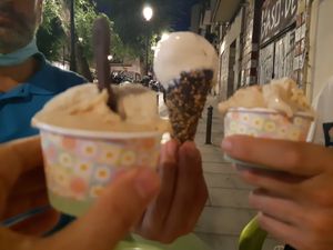 A few vegan choices at Sani Sapori in Madrid