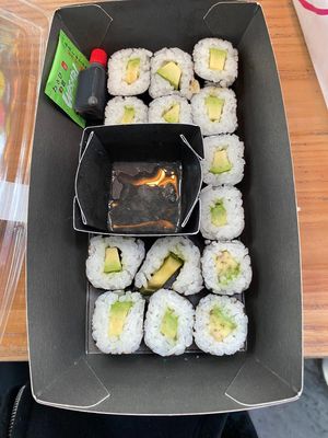 Avo roll   at LHR - Itsu - T5 in West London