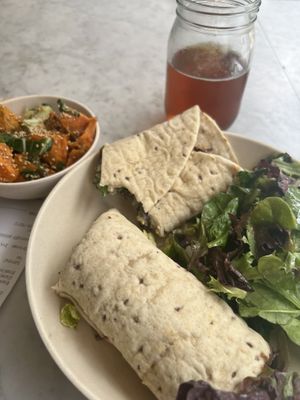 Black Bean Falafel & Glazed Sweet Potatoes   at Flower Child - The Domain in Austin