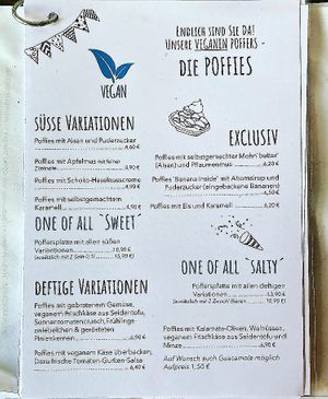 Their vegan poffers-versions!  at Poffers Cafe in Stuttgart