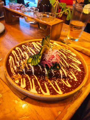 Enmoladas at La Flaca - Americana in Guadalajara