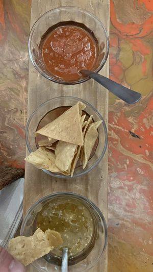 Chips & salsa  at La Flaca - Americana in Guadalajara