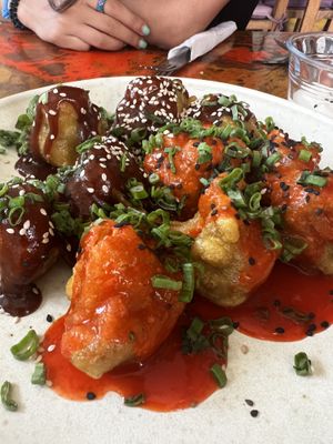 Alitas búfalo y BBQ  at La Flaca - Americana in Guadalajara